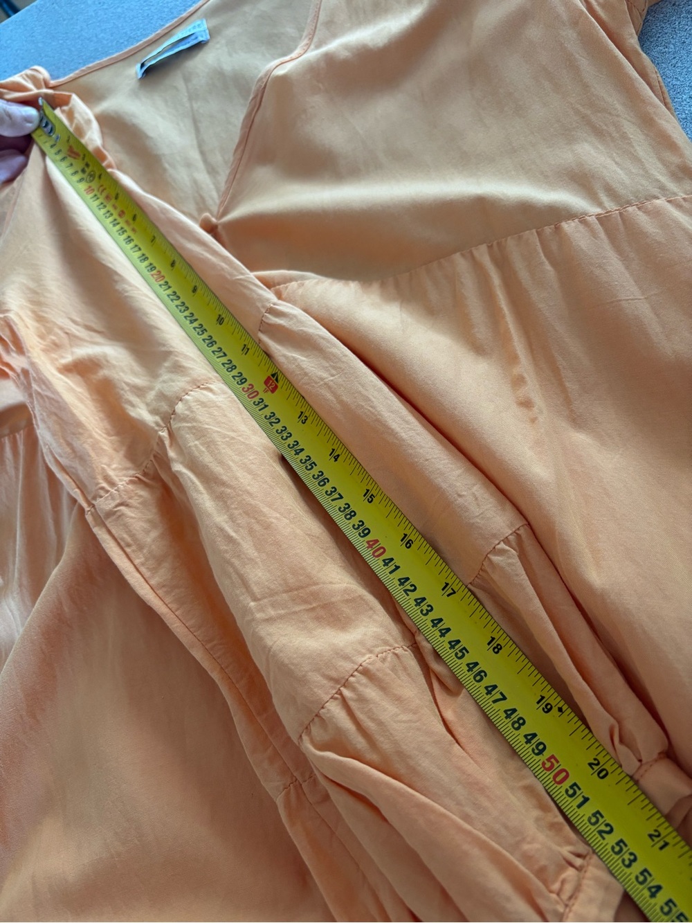 Urban Outfitters Orange Cottagecore Tiered Maxi Dress M Button Front Flowy Lined - Picture 9 of 13
